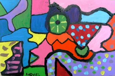 Cuadro abstracto, Raquel Sancho